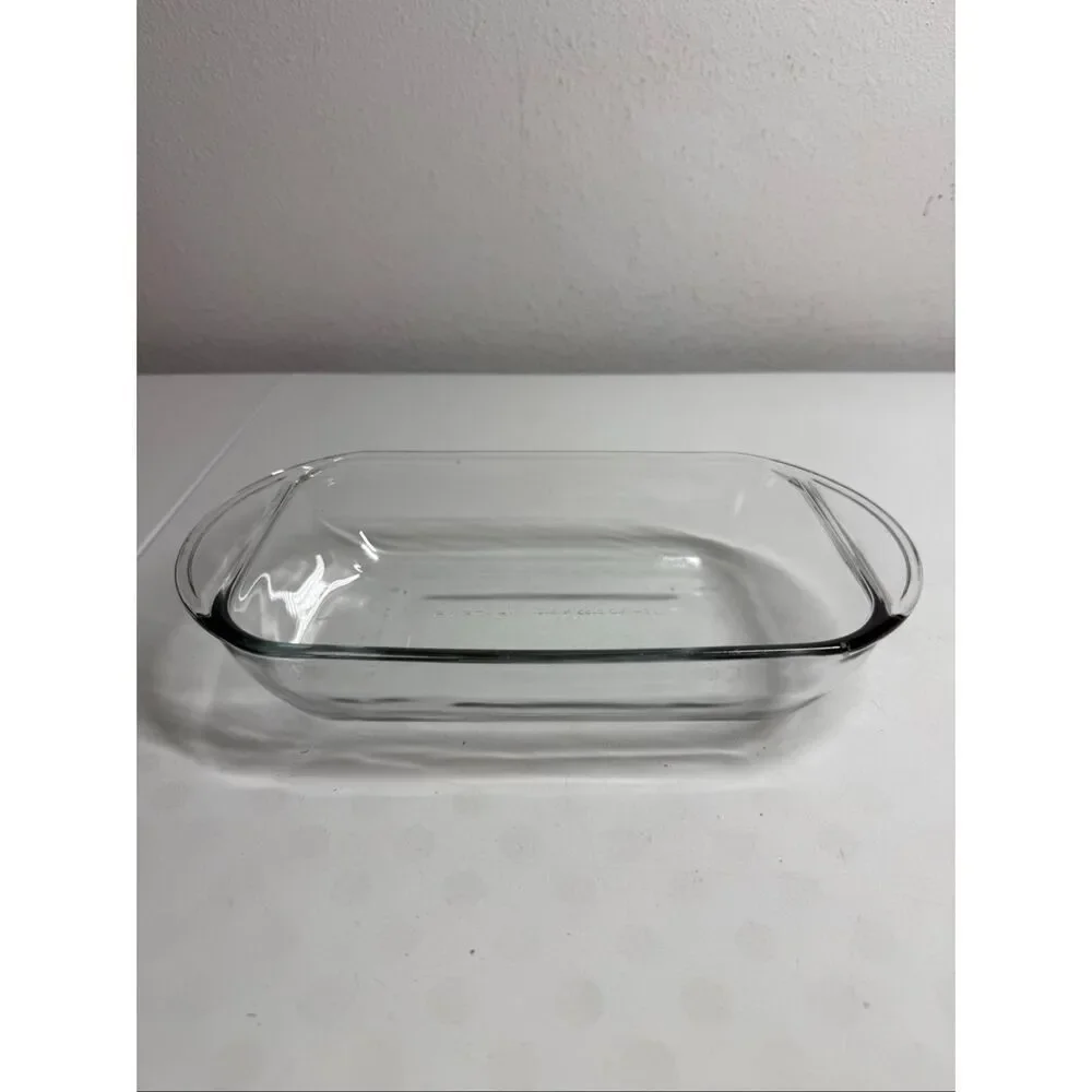 Rectangular Glass Clear Baking Dish1Qt6”x11Oven,Microwave,Dishwashe Made in USA